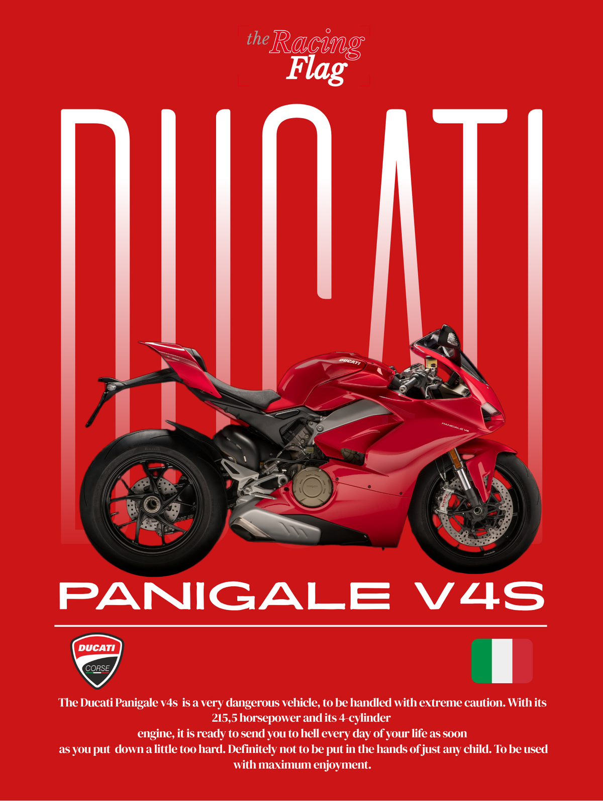 Ducati Panigale V4S — Édition Racing Rouge
